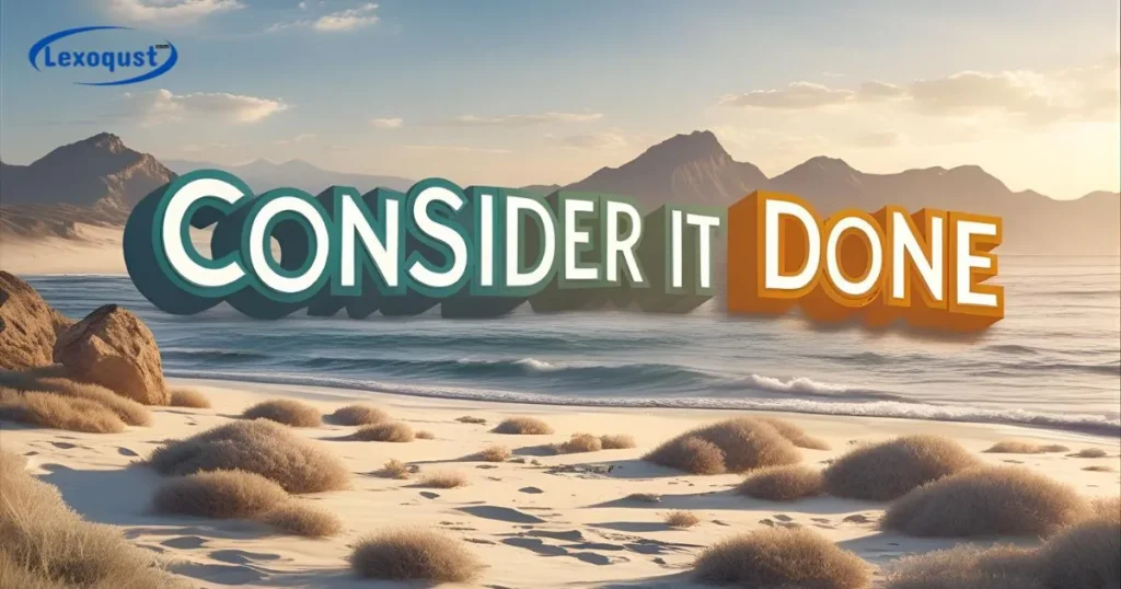 Consider It Done