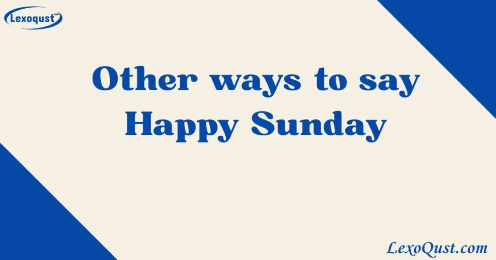 Happy Sunday