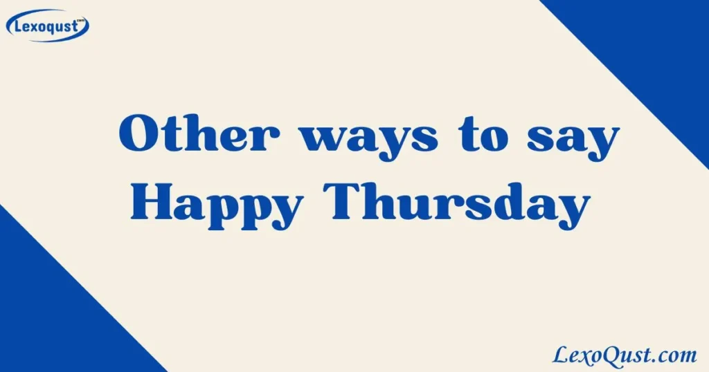 Happy Thursday