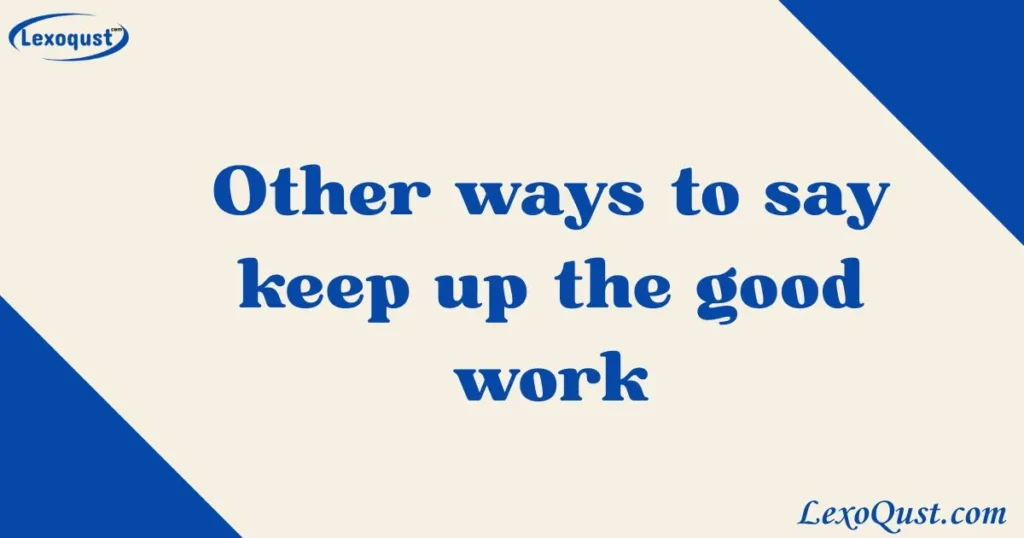 keep up the good work