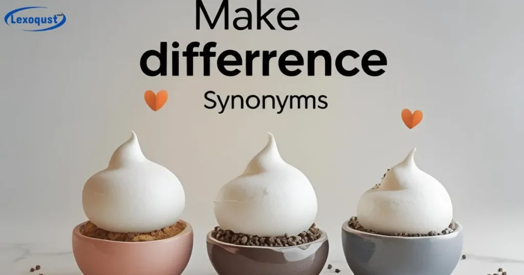 Make Difference Synonym