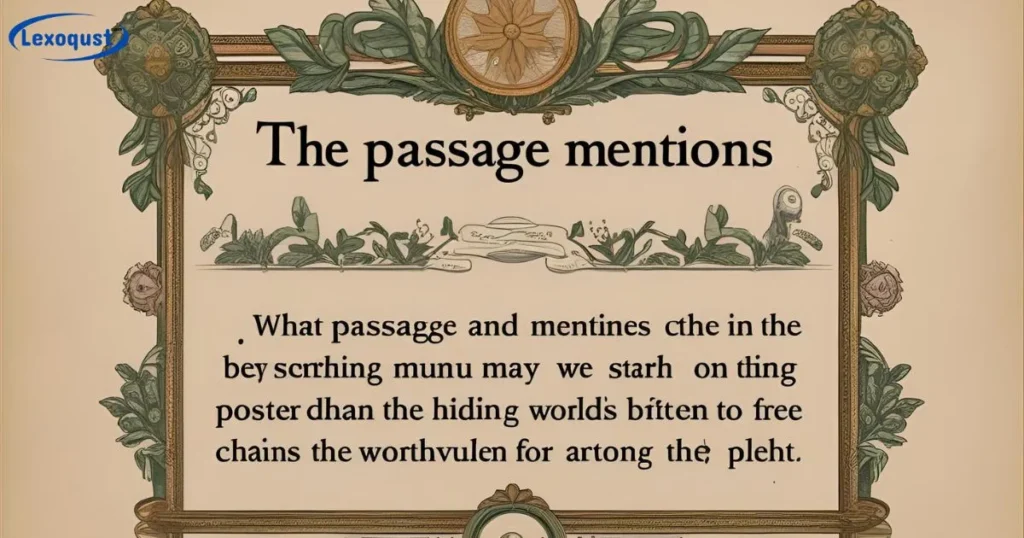 The Passage Mentions
