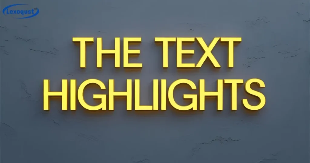 The Text Highlights