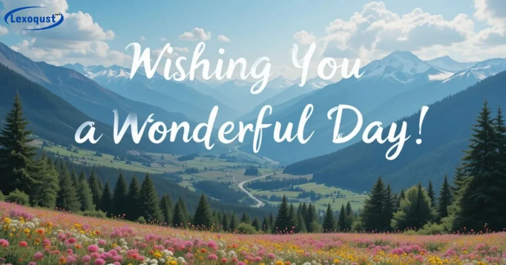 Wishing You a Wonderful Day!