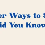 did you know