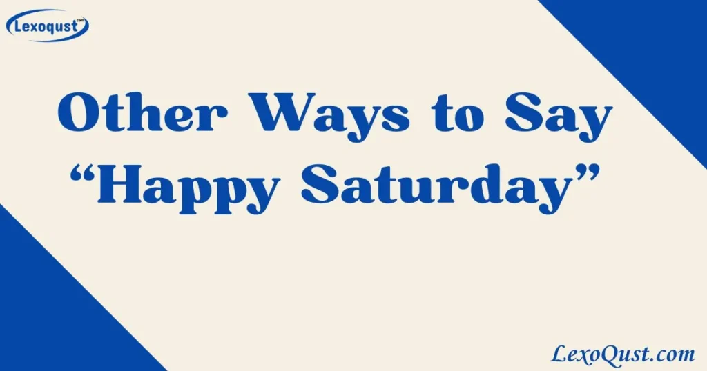 happy saturday