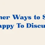 happy to discuss