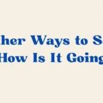 how is it going