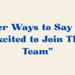 im excited to join the team