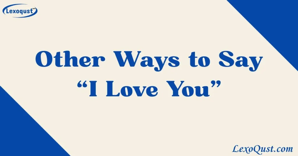 i love you