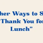 thank you for lunch