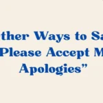 Please Accept My Apologies