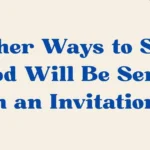 Food Will Be Served on an Invitation