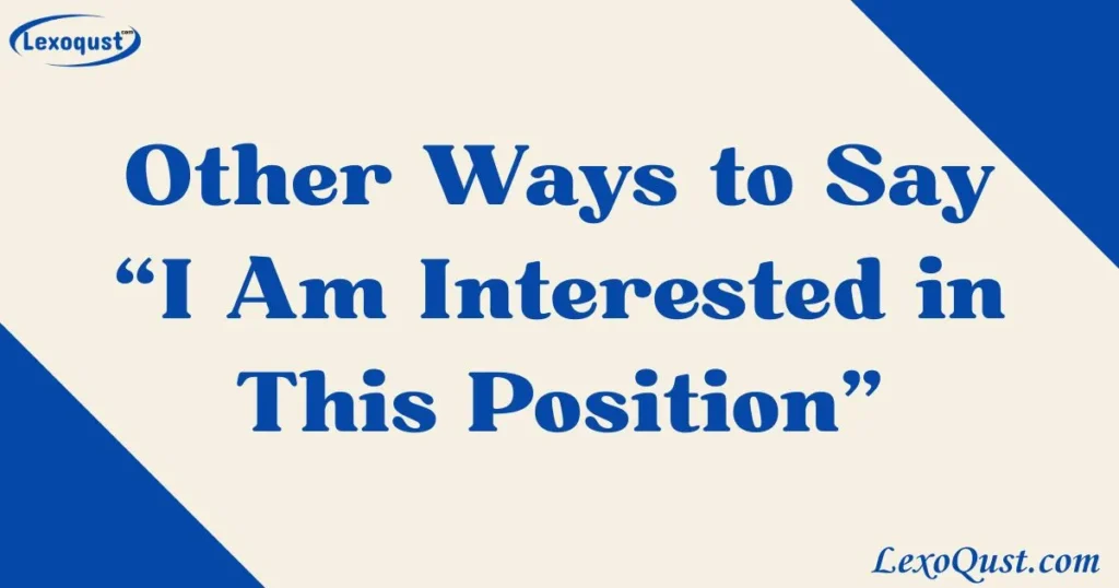i am interested in this position