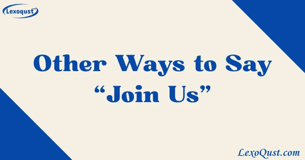 Join Us