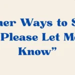 please let me know