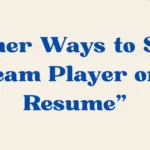 Team Player on a Resume