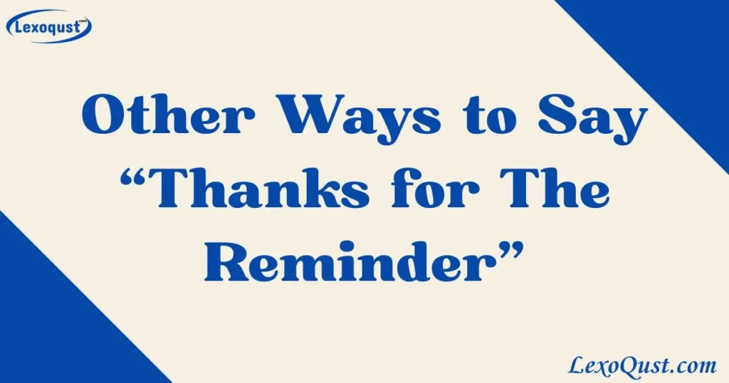 thanks for the reminder