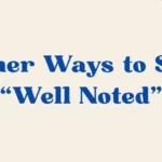 Well Noted