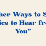Nice to Hear from You