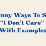 I Don’t Care