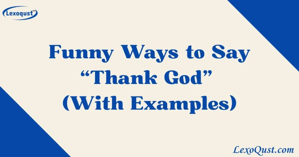 Thank God