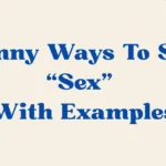 Ways To Say Sex