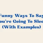 You’re Going To Sleep