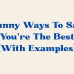 You’re The Best