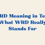 WRD Meaning