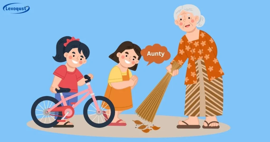 Kids Usually Say Aunty Or Auntie
