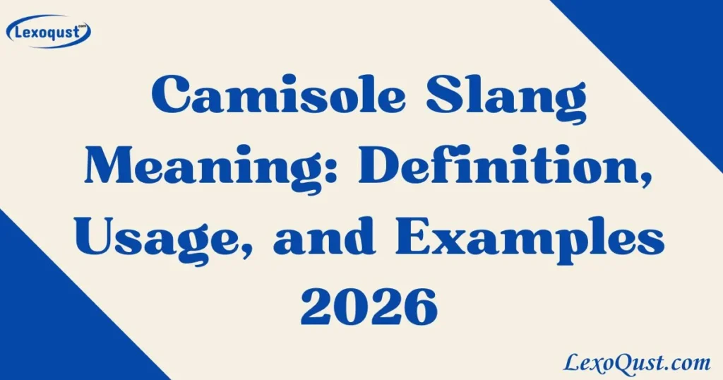 Camisole Slang Meaning