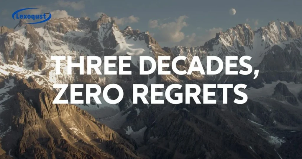 Three Decades Zero Regrets