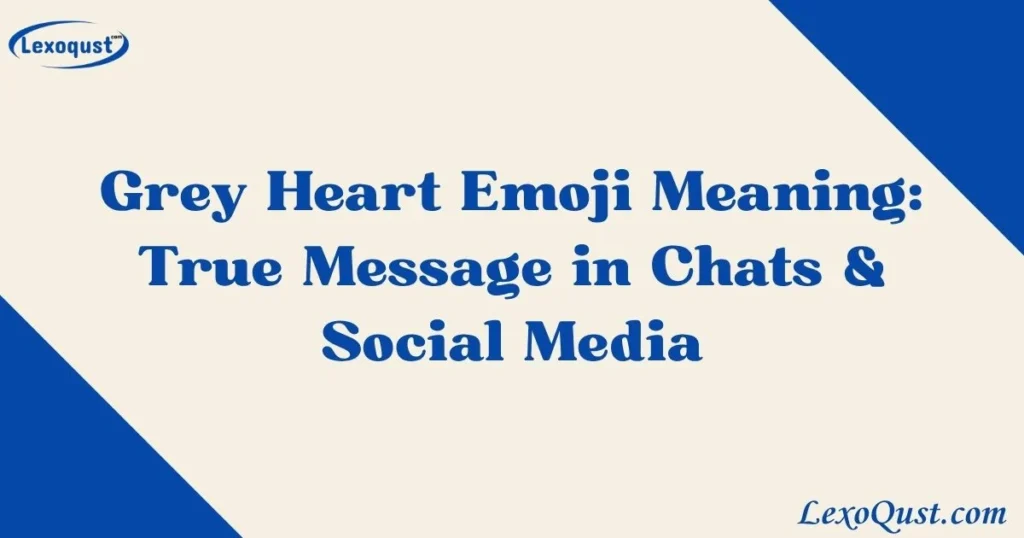 Grey Heart Emoji Meaning