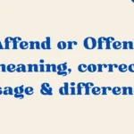 Affend Or Offend