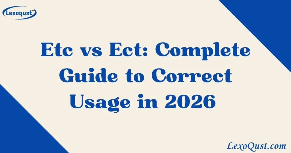 Etc Vs Ect